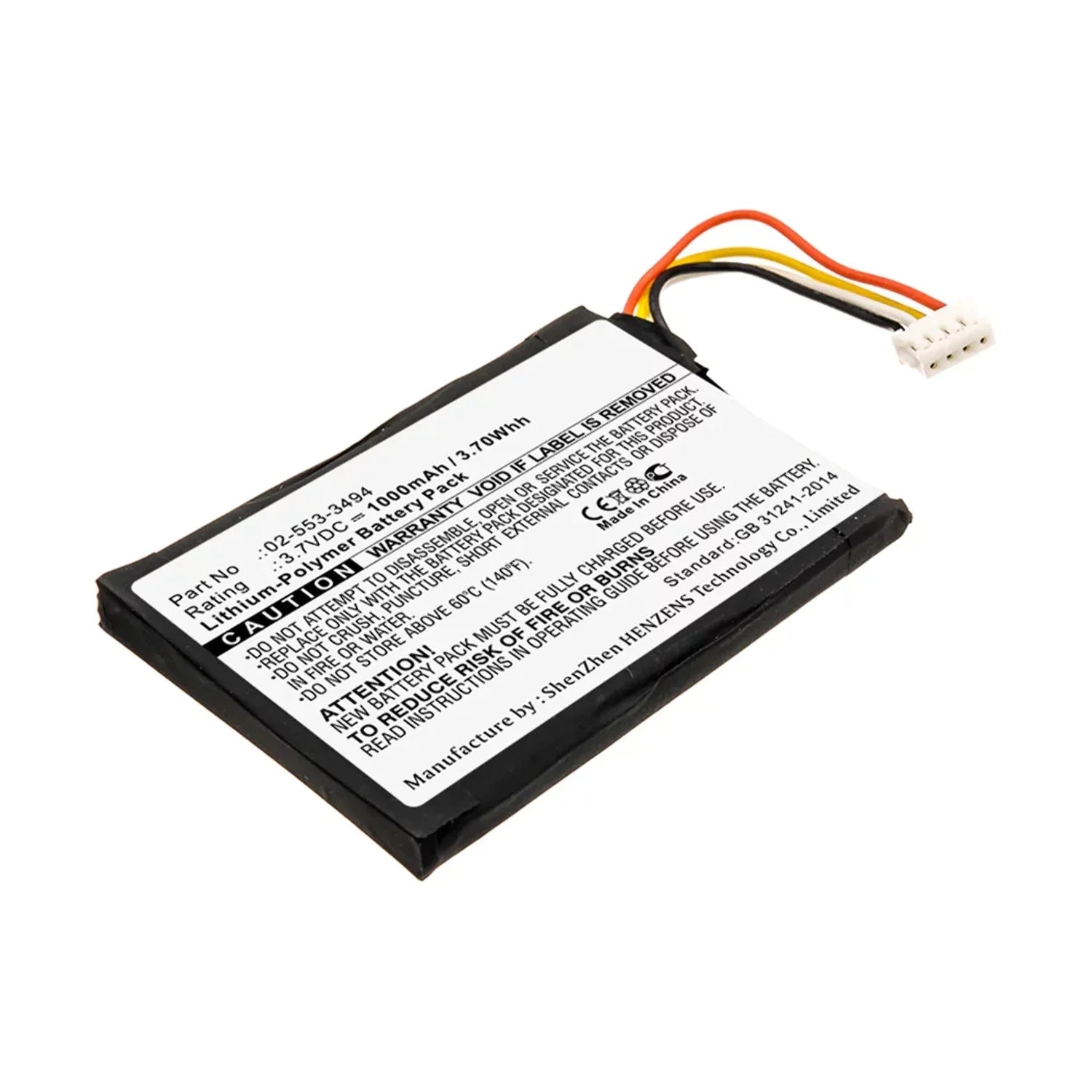 Batteries N Accessories --P11683 Speaker Battery - Li-Pol, 3.7V, 1000mAh, Ultra High Capacity - Replacement for Harman/Kardon 02-553-3494 Battery