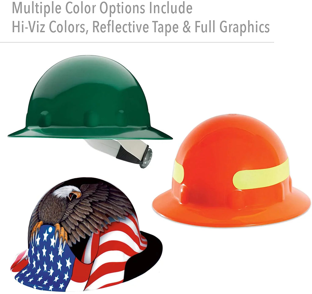 Fibre-Metal® E1 Spirit of America Graphic Full Brim Hard Hat (E1RW00A006)
