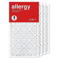 16X30x1 Air Filter  11 Pleated  Furne Air Filter, Allergy 4-Pk Made In The