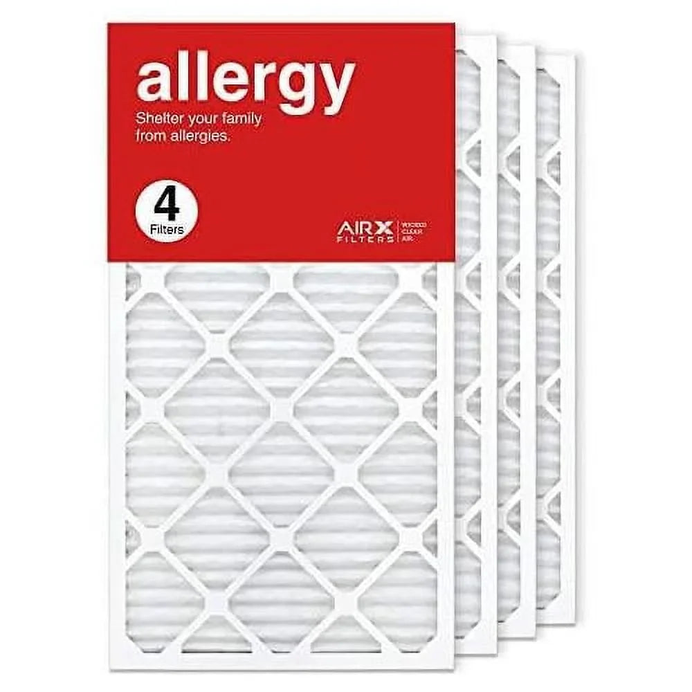 16X30x1 Air Filter  11 Pleated  Furne Air Filter, Allergy 4-Pk Made In The