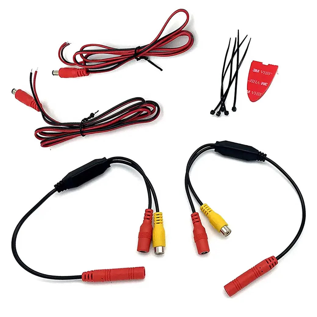 Master Tailgaters Universal Frameless Rear View Mirror with 7"  Display, 4 Video Inputs & Enhanced Visibility
