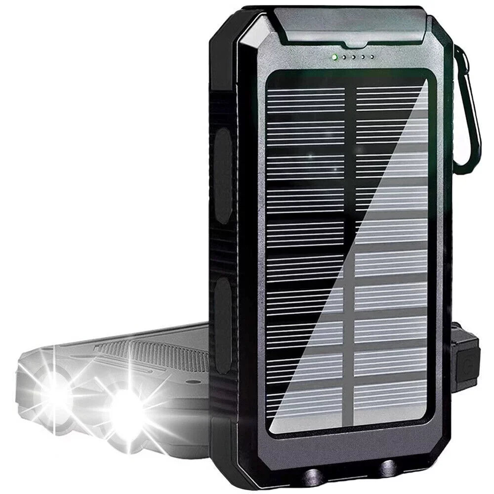 2023 Waterproof Solar Power Bank 9000000mAh Portable External Battery Charger