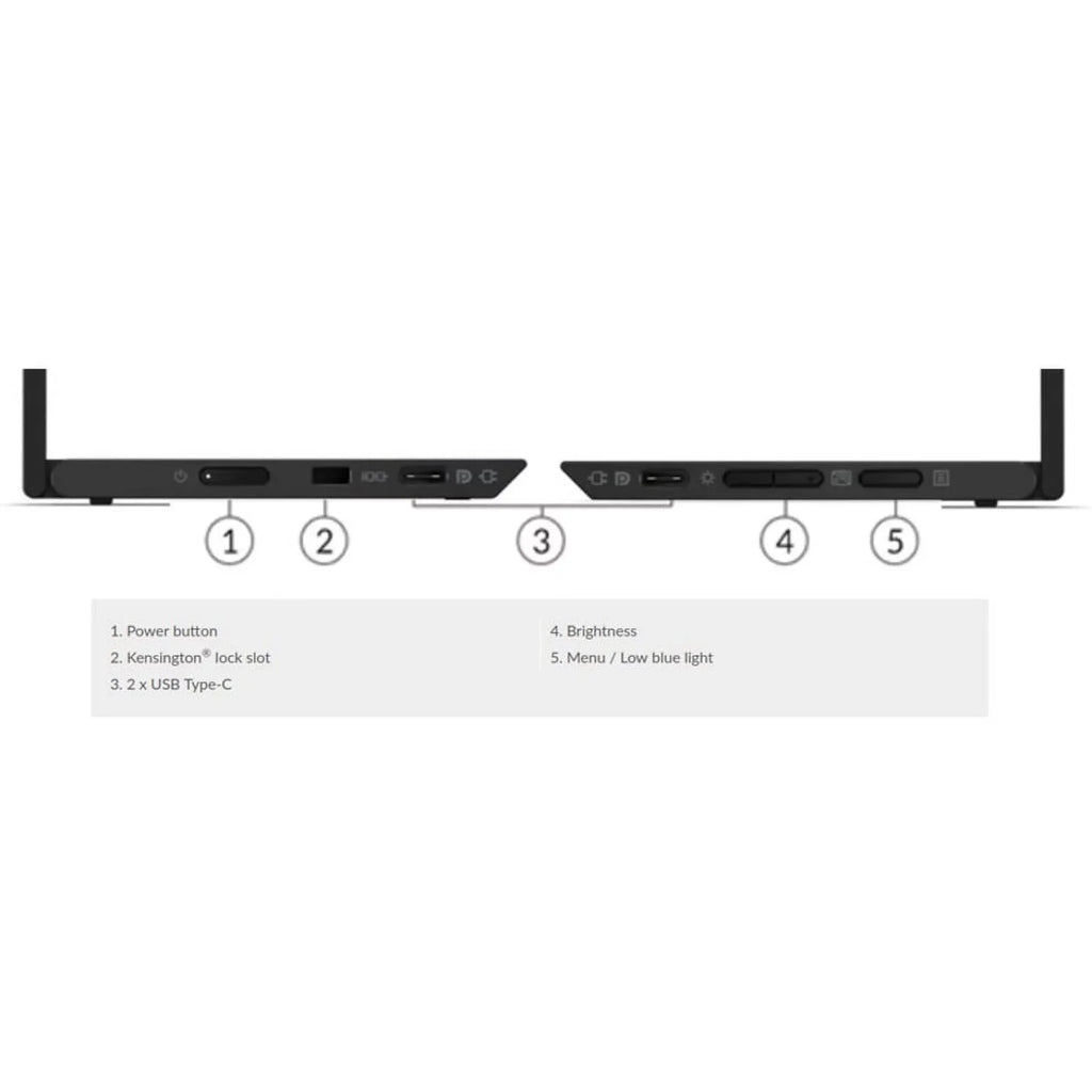 Lenovo ThinkVision M14t 14"  Touchscreen Monitor - 16:9 - 6 ms Extreme Mode