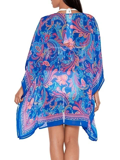Ralph Lauren   Crinkly Chiffon Tunic Cover-up,  Large/X-large
