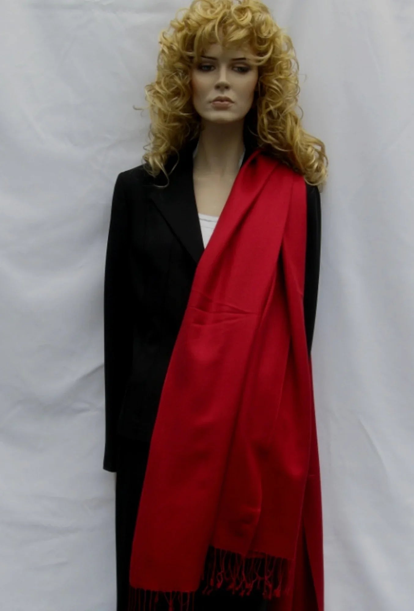 Shawl/Shawls/Scarf/Scarves/Wrap/Stole/Muffler/Cape/Ruana/Blanket/Throw/Pashmina Shawl/Cashmere Scarf/Wool/Silk (Wine Red Regular Shawl)