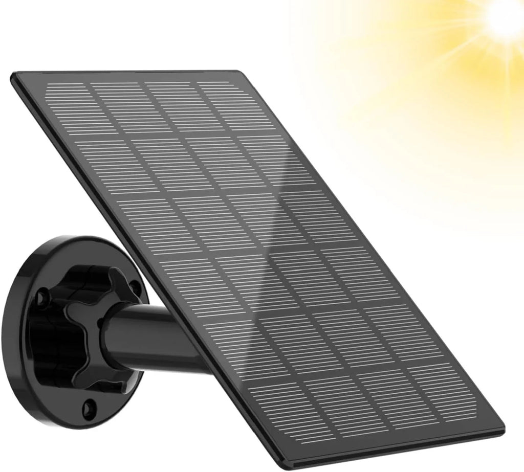 Solar Panel for Rechargeable y Outdoor Camera,Waterproof Solar Panel with 9.8ft  Cable,