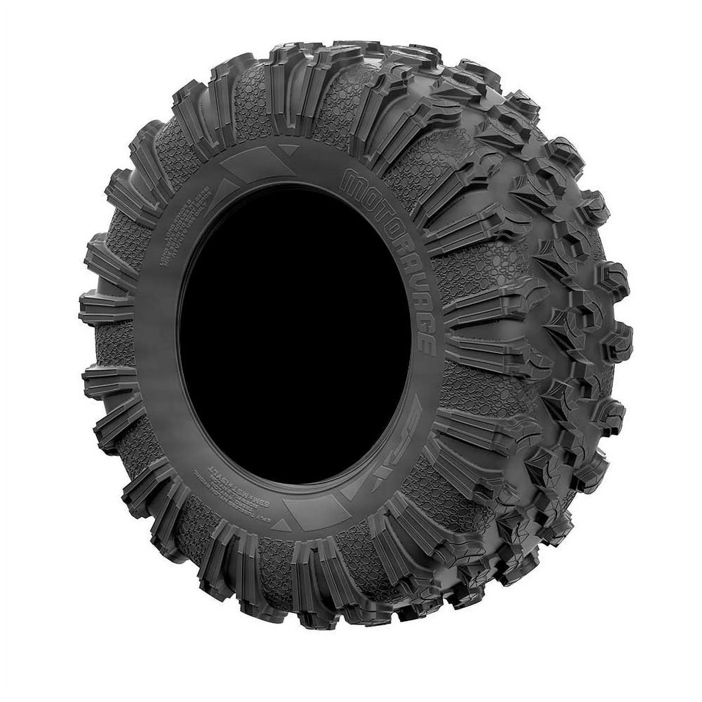 MetalFX Delta Contrast Cut 15" Wheels Bk 32" MotoRavage Tires Can-Am Maverick X3 / Honda Pioneer 1000 / Talon