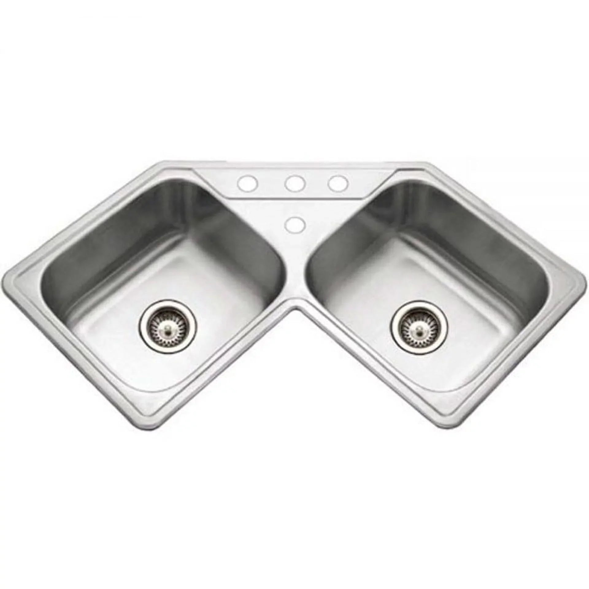 Houzer -3221-1 31-7/8" x 31-7/8" Stainless Steel Topmount Kitchen Sink