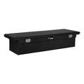 EC10592 72-Inch Gloss Black Heavy-Wall Aluminum Truck Tool Box with Low Profile, RigidCore Lid
