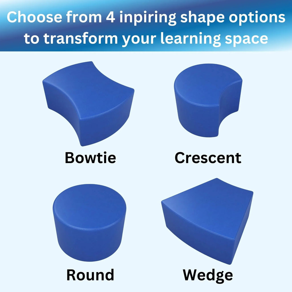 Tot Mate Versa 12" Round Soft Seating, Flexible Classroom Furniture Modular Stools, Pistachio