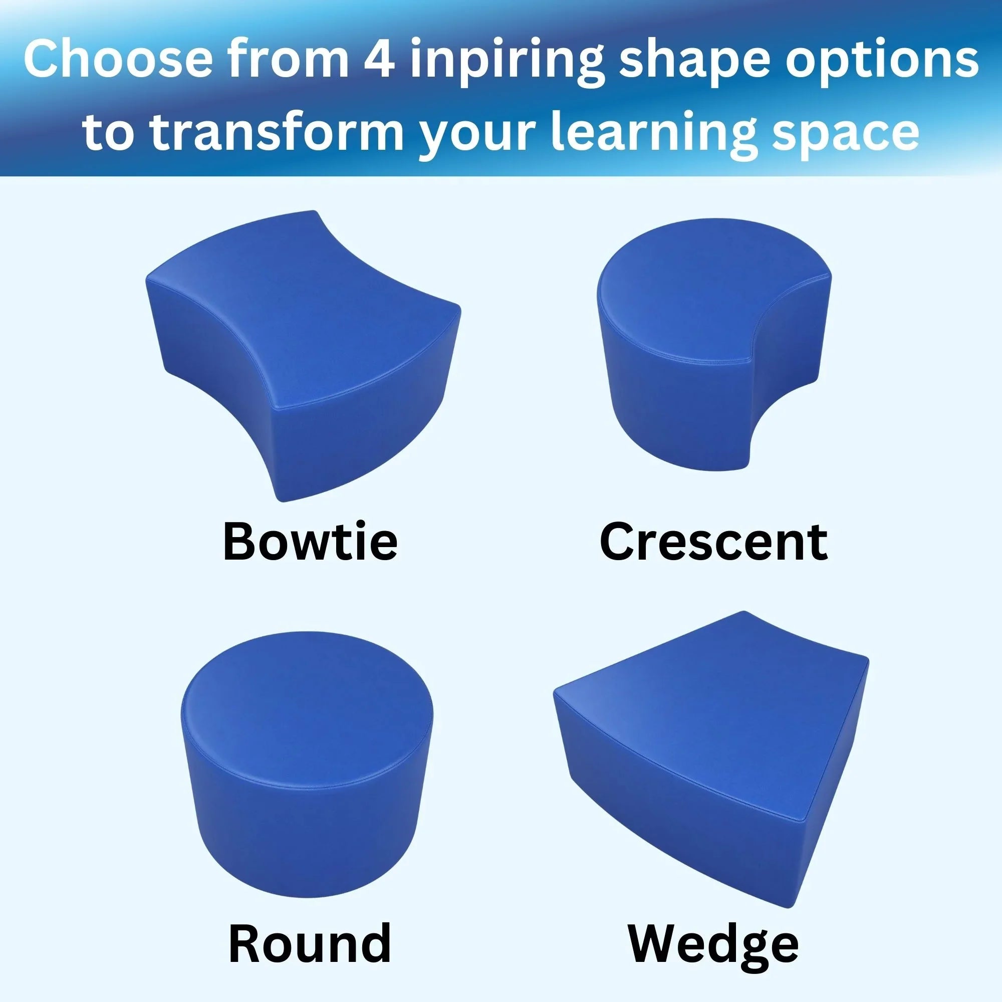 Tot Mate Versa 12" Round Soft Seating, Flexible Classroom Furniture Modular Stools, Pistachio