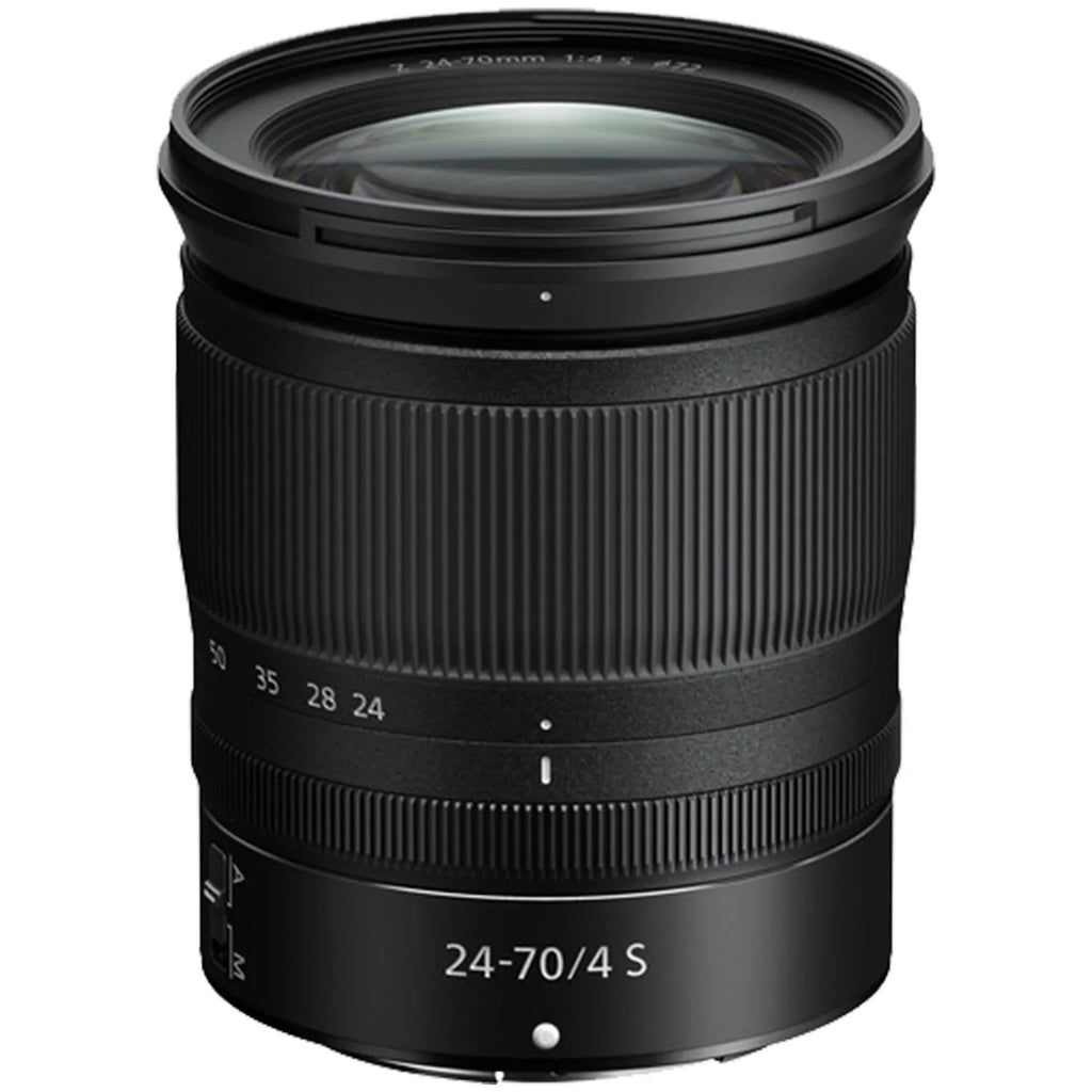 Nikon Z50 Mirrorless Camera with  Z 24-70mm f/4 S Lens + 2 Pack 32GB SanDisk Card + Case + Tripod + ZeeTech Accessory Bundle