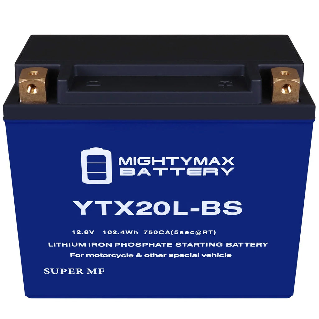 YTX20L- Lithium Replacement Battery compatible with Kawasaki Jet Ski JT900 ,  97 - 05