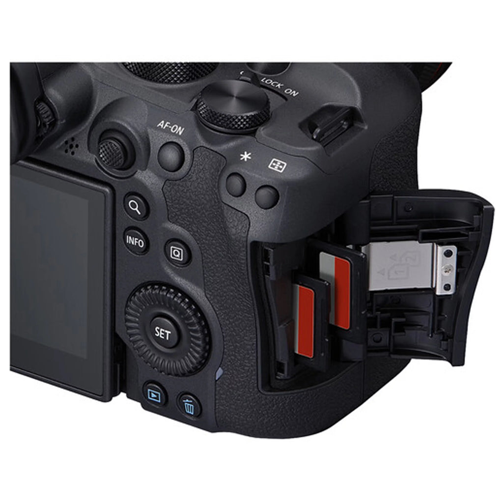 Canon  R6 Mark  Mirrorless Digital Camera with  24-105mm f/4-7.1  Lens  + 64GB Memory + Case+ Steady Grip Pod + Tripod+ Software Pack + More (30pc Bundle)