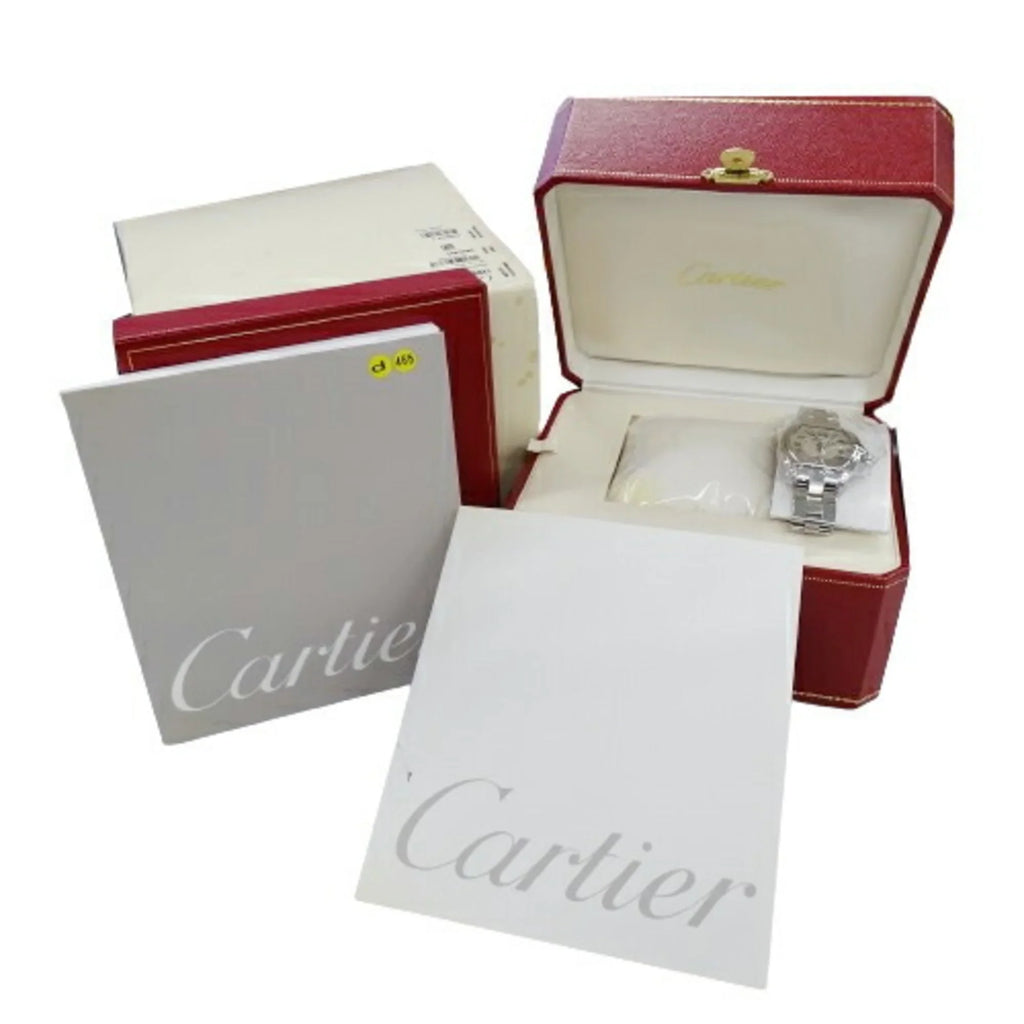 Pre-Owned Cartier Watch Ladies Roadster  Date Quartz Stainless Steel  W62016V3 Silver Polished (Fair)