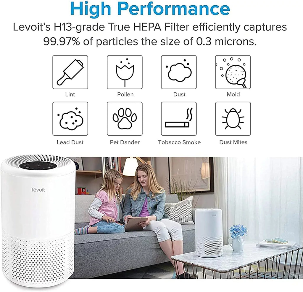 Levoit Air Purifier Replacement Filter Vista 200-, Genuine, 2 Pack