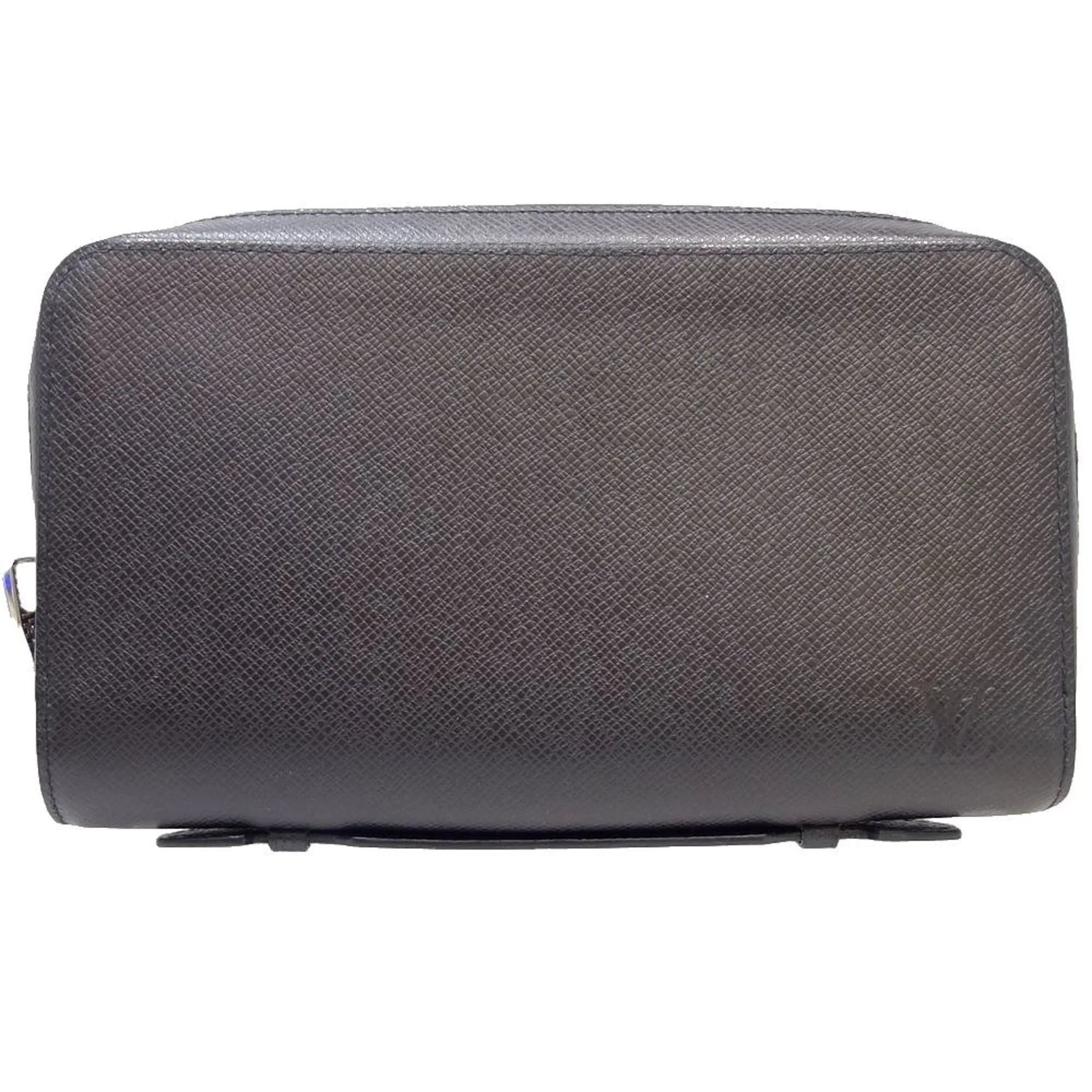Pre-Owned Louis Vuitton Taiga   Zippy  M42097 Long Wallet Ardoise 083562 (Good)