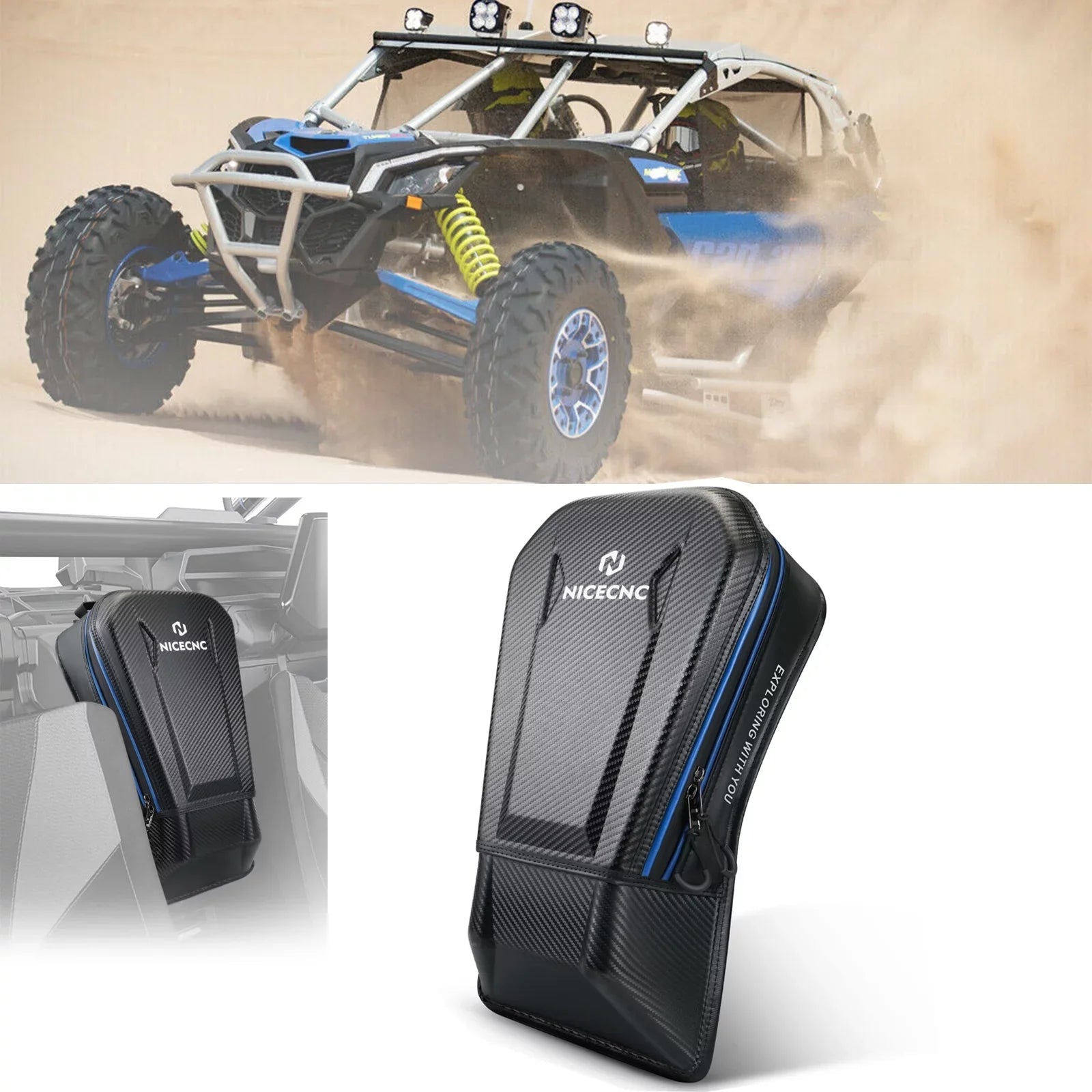 Center Seat Storage Bag For 2017-2023 Can-am Maverick X3 Turbo 2017-2024, 715004277