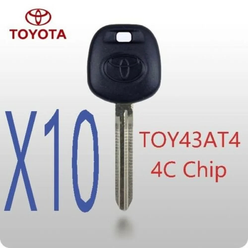 X10 Toyota TOY43 TOY43AT4 Transponder Chip Key ( 4C )