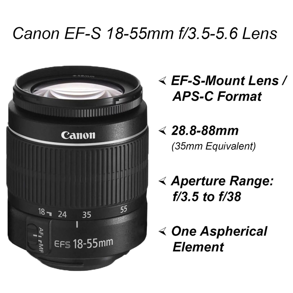 Canon  90D  Camera with 18-55mm, 75-300mm Lens, SanDisk 64GB Card, Backpack, Flash, Tripod and ZeeTech Accessory Bundle