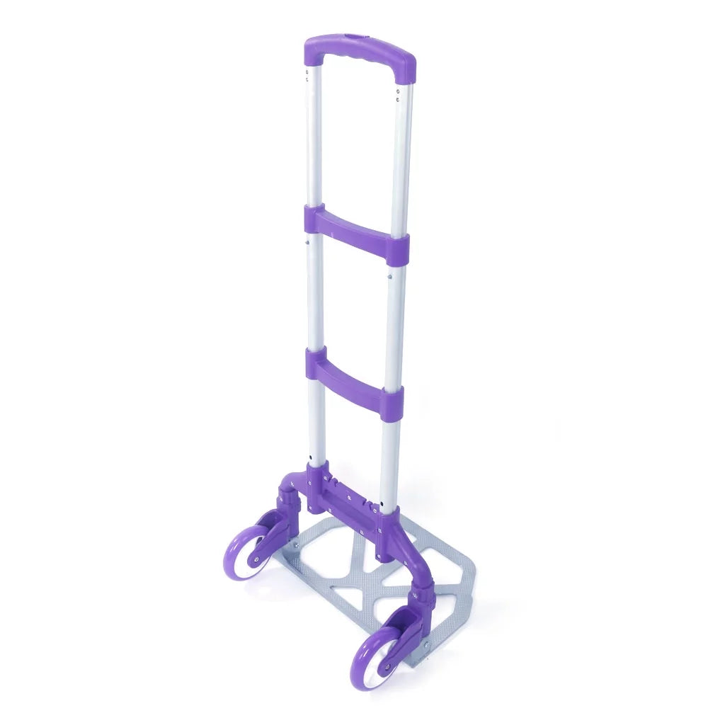 Portable Aluminium Cart Folding Dolly Push Truck Hand Collapsible Trolley Luggage