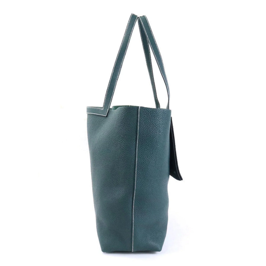 Pre-Owned  Shoulder Bag Tote Cover Serie 46 Taurillon Clemence Vert Cypress Unisex (Good)