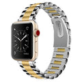 Odash -SS002GLD-45 42-44-45-49 mm Stainless Steel Two Tone Band for Apple Watch, Gold & Silver