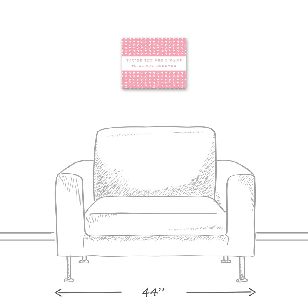 Creative Products One Annoy Forever Pink 14 x 11 Canvas Wall Art