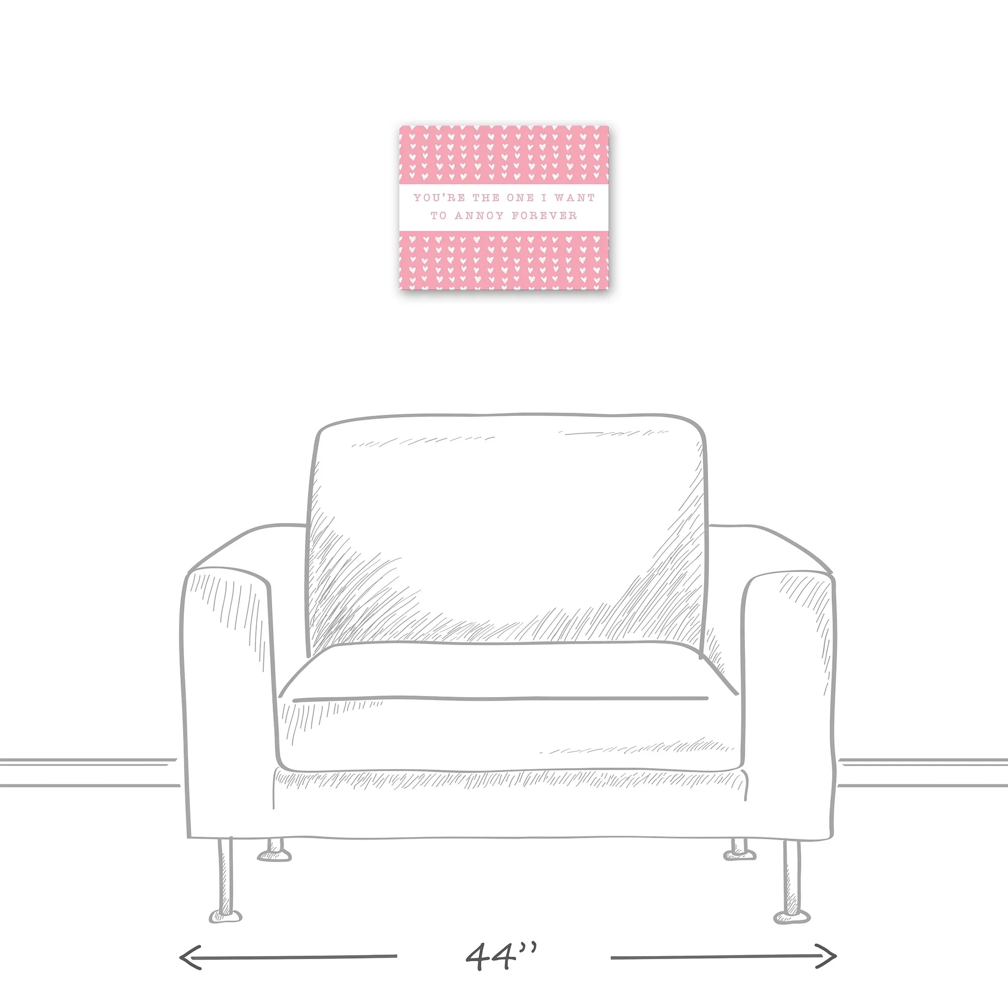 Creative Products One Annoy Forever Pink 14 x 11 Canvas Wall Art