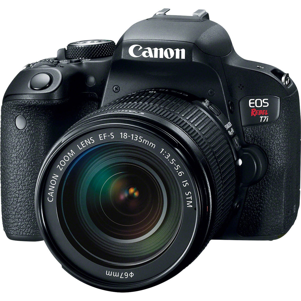 Canon  Rebel T7i/800D  Camera with 18-135mm Lens with 75-300mm Lens   32GB Card   Case   Flash   Filters   Remote Kit