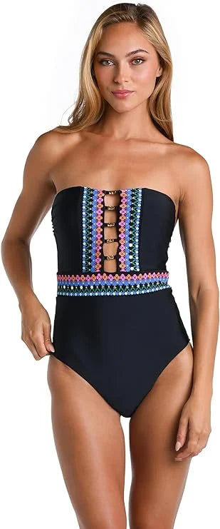 Sunshine 79 Women's Standard Bandeau Mio One Piece Swimsuit