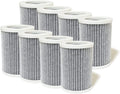 3-in-1 True  with Activated Carbon Replacement Filters Compatible with Pure Enrichment Purezone Portable Mini Air Purifier (), 8 Packs