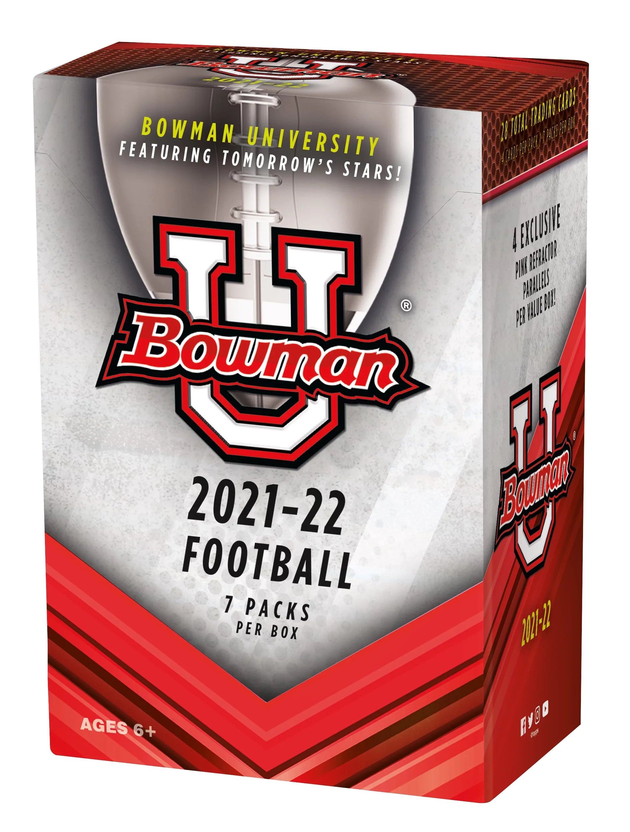 2022 Topps Bowman University Football Blaster Box Trading Cards