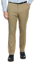 Perry Ellis Portfolio Mens Slim Fit No-Iron Dress Pants 36W x 34L Chinchilla