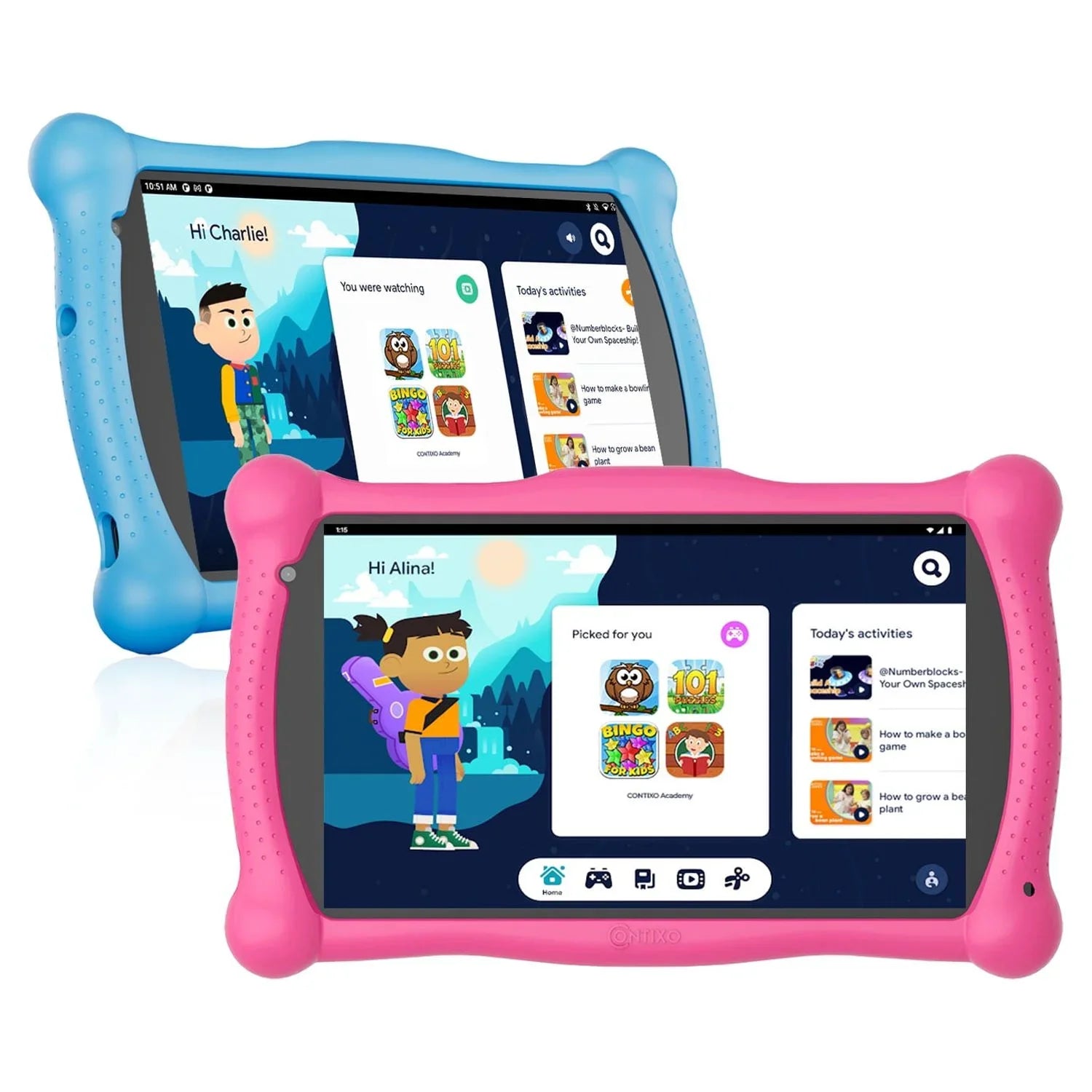 Contixo Kids Learning Tablet V8-3 Android 8.1 Bluetooth WiFi Camera for Children Infant Toddlers Kids 16GB