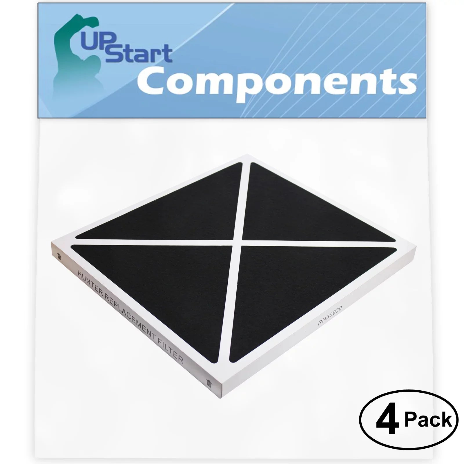 4-Pack Replacement for Hunter 30250 Air Purifier Filter - Compatible with Hunter 30930 Air Filter