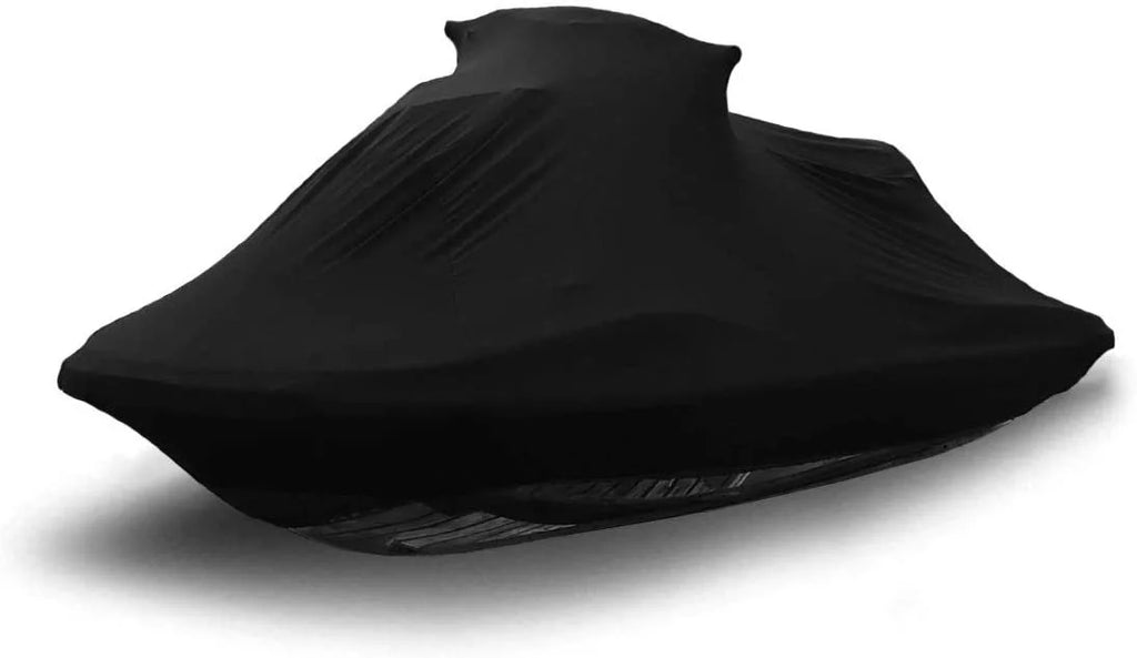 Indoor Jet Ski Cover for Yamaha Wave Runner 650  1991-1993 - Black Satin - Ultra Soft & Stretchy - Protects from Dust & Dings Inside! Includes Storage Bag - Indoor