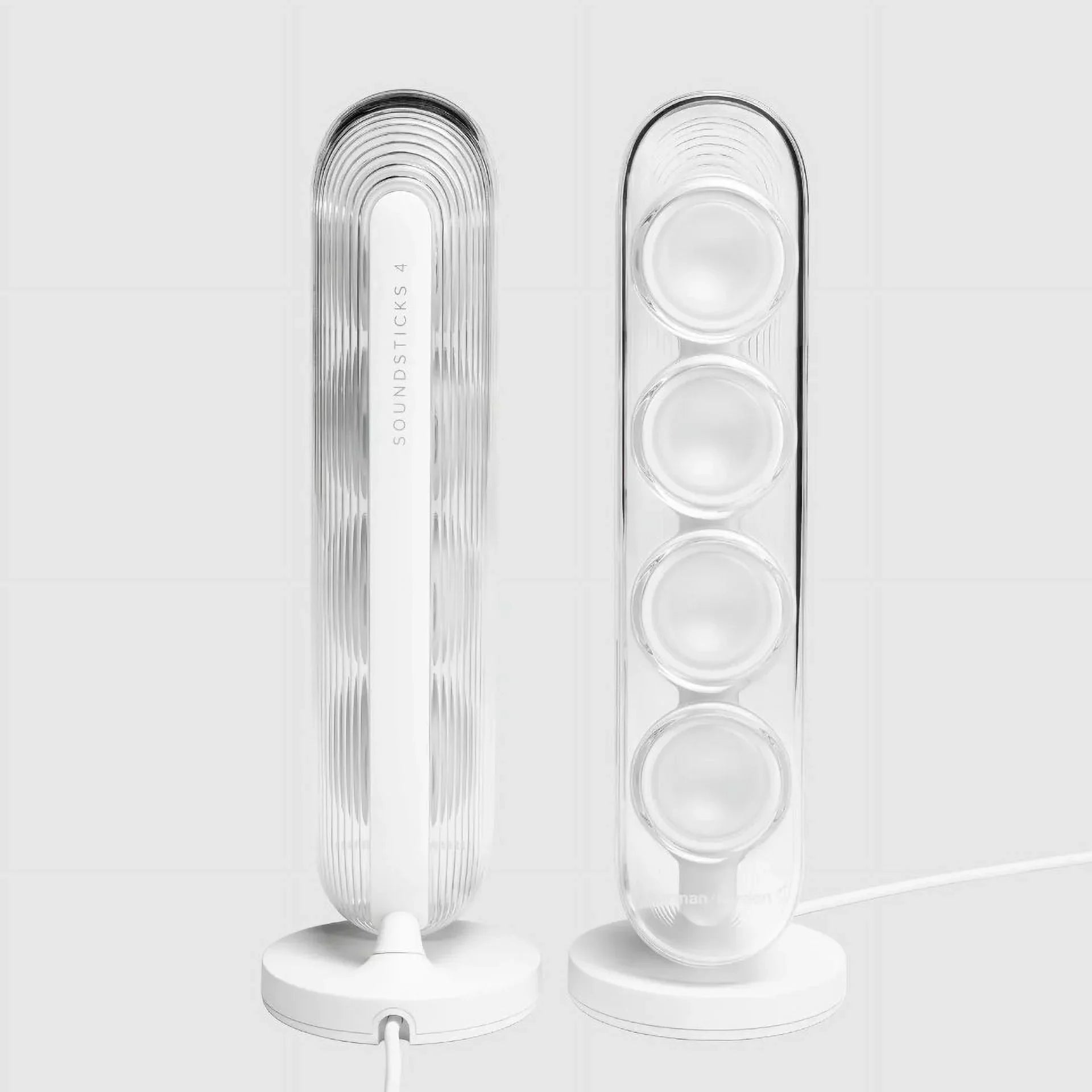 Restored Harman Kardon HKSOUNDSTICK4WAM-Z SoundSticks 4 Bluetooth Wireless 2.1 Speaker System, White - Certified Refurbished