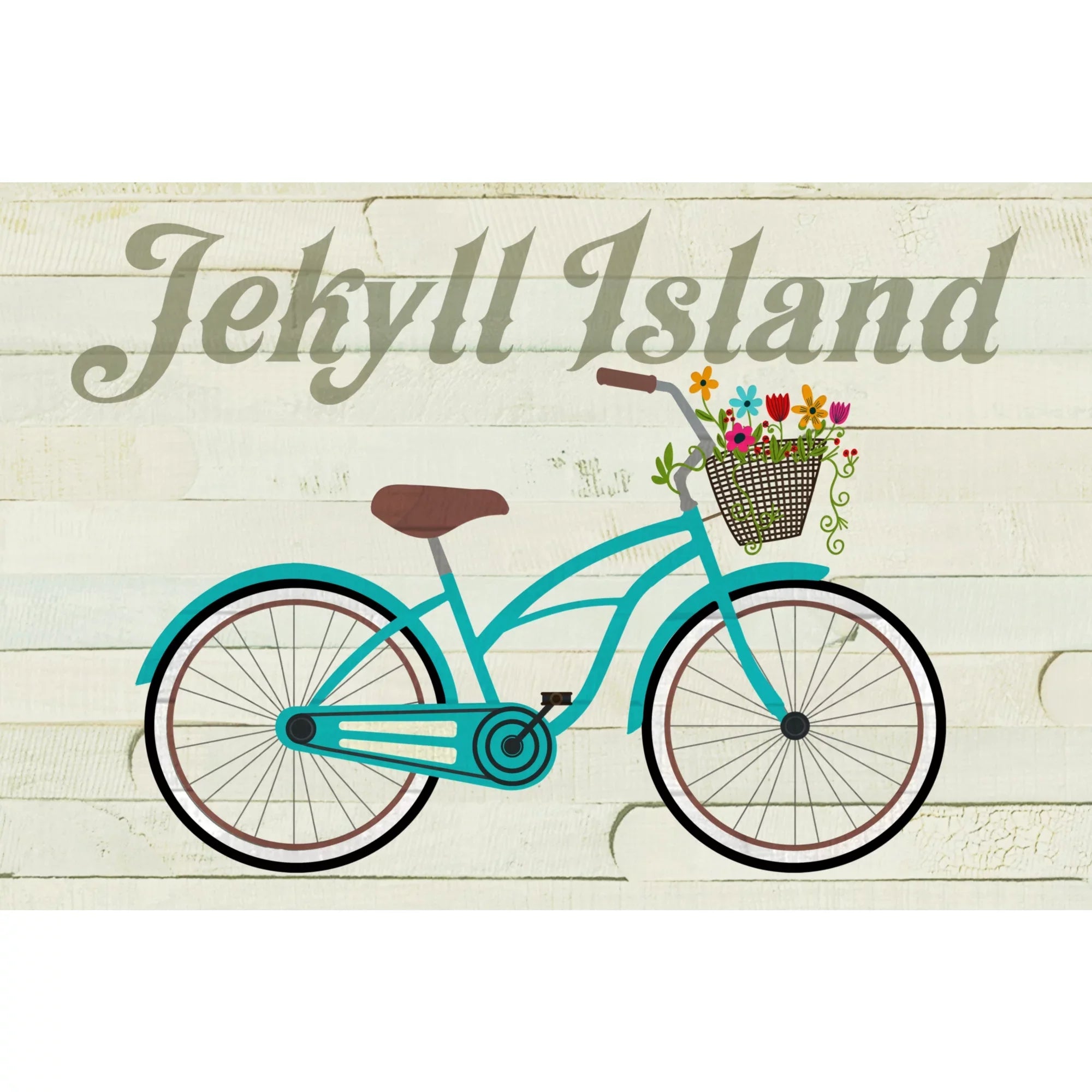 Jekyll Island, Georgia, Beach Cruiser and Basket (1000 Piece Puzzle, Size 19x27, Challenging Jigsaw Puzzle for Adults and Family, Made in )