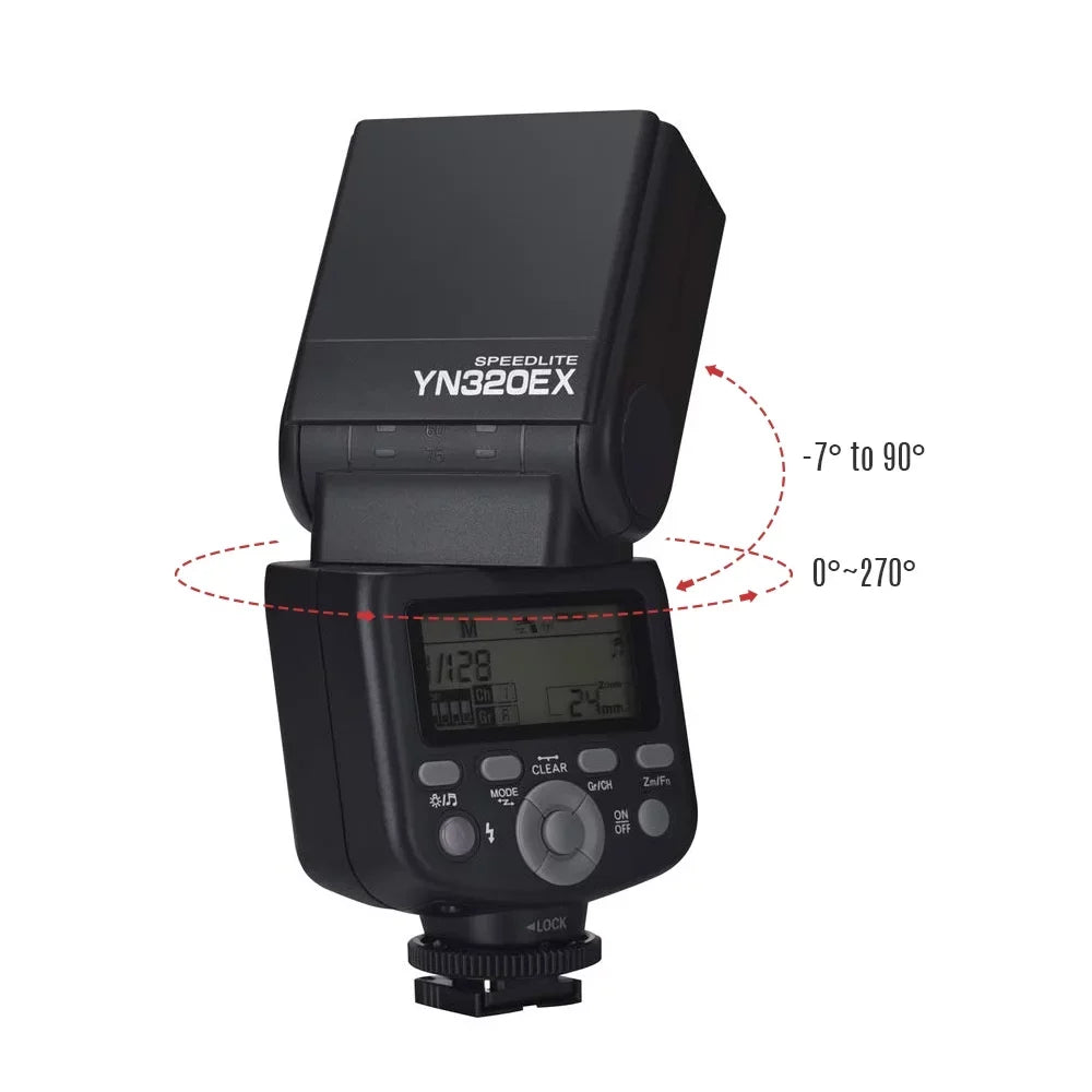 YN320EX Wireless  Flash Master Slave Speedlite 18000s  GN31 5600K for  A7/ A7R/ A7S/ A58/ A99/ A77 / A6000/ A6300/ A6500