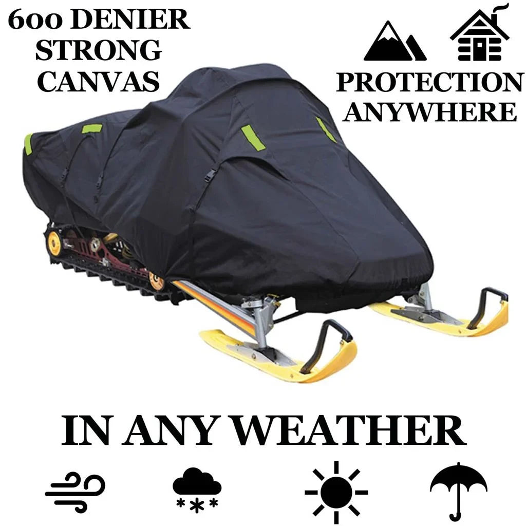 Snow Cover Compatible for Yamaha snowmobile model  600  , Trailerable 600 Denier Snow Machine Sled Gear