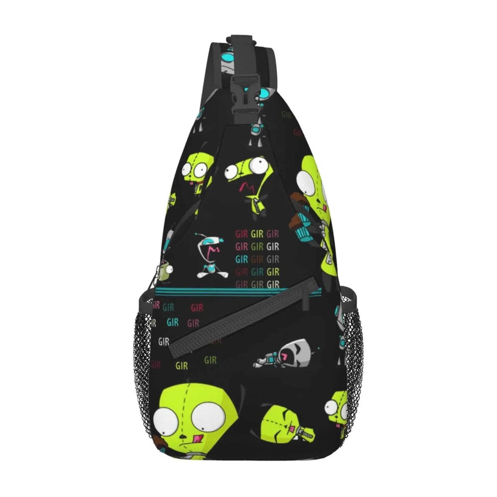 Invader Zim Show Planet Sling Bag Crossbody Backpack Chest Bags Diagonally Travel Daypack For Women Men Adults Teen