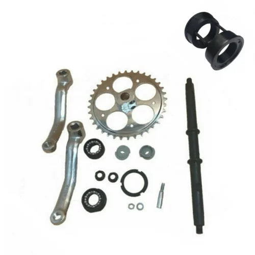 DONSP1986 Wide Crank Assembly kit and  Bottom Bracket Conversion Kit Combo-36T Crankset and convertor