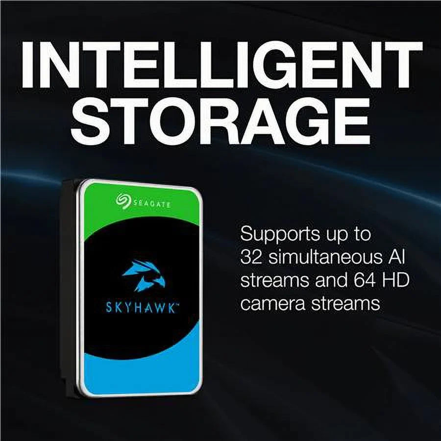 Seagate SkyHawk  ST12000VE003 - Hard drive - 12  - internal - 3.5" -  6Gb/s - buffer: 512  - with 3 years Seagate Rescue Data Recovery