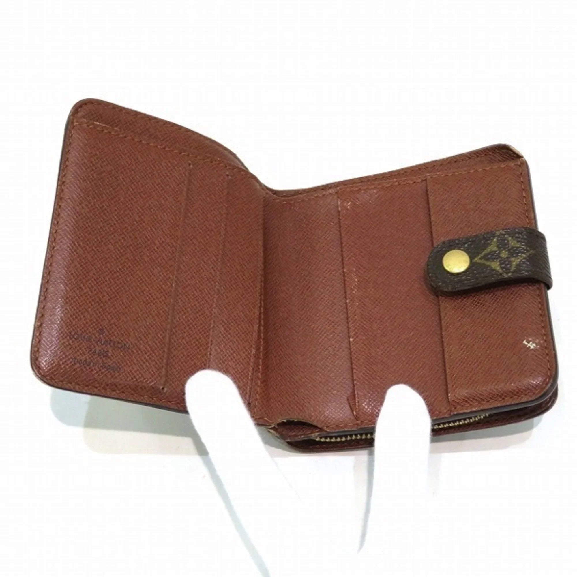 Pre-Owned Louis Vuitton Monogram Compact Zip M61667 Bifold Wallet Men's Women's (Fair)