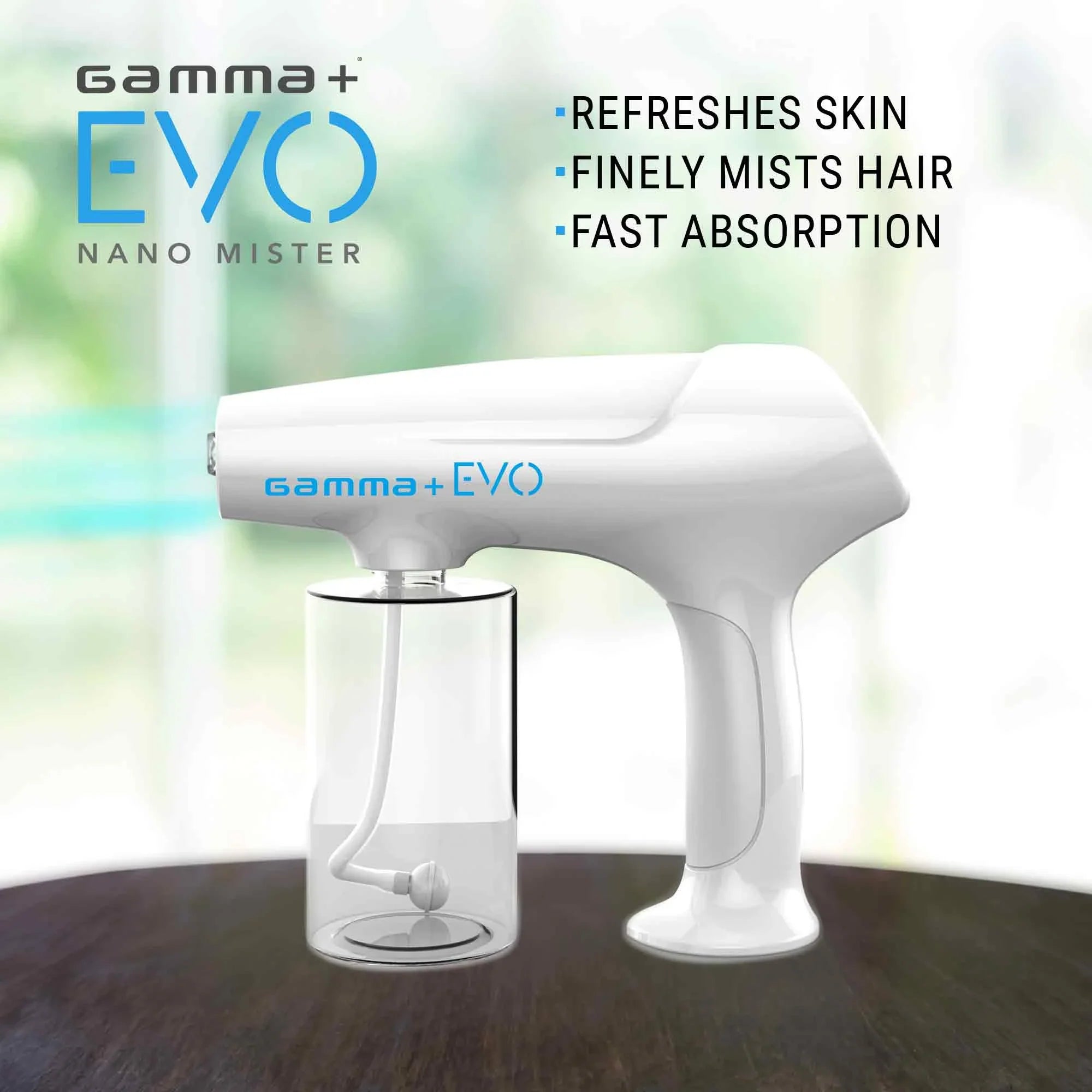 Gamma+  Nano Mister Portable Refresh Mist Hair Skin Surface Barber Sprayer