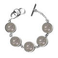 High Heels Shoes Flower Bag Pattern Bracelet Chain Charm Bangle Jewelry