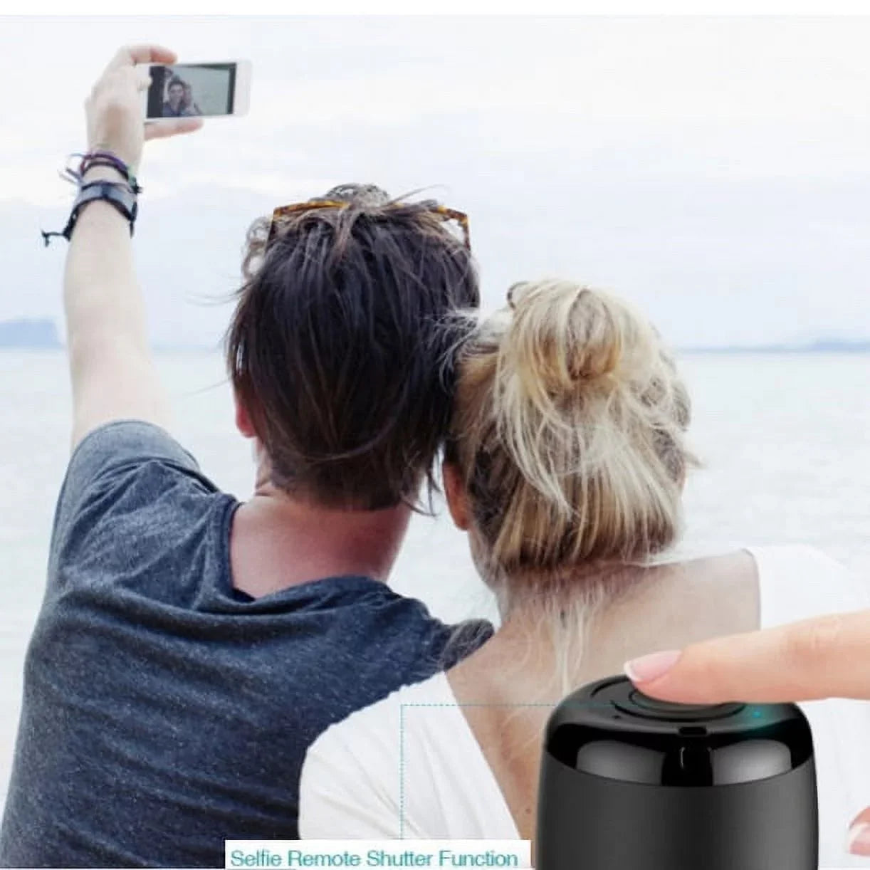 Wireless Speaker for iPad Mini 7.9" (1st/2nd/3rd/4th/5th Gen)  - Mini Remote Shutter with Microphone Audio Multimedia