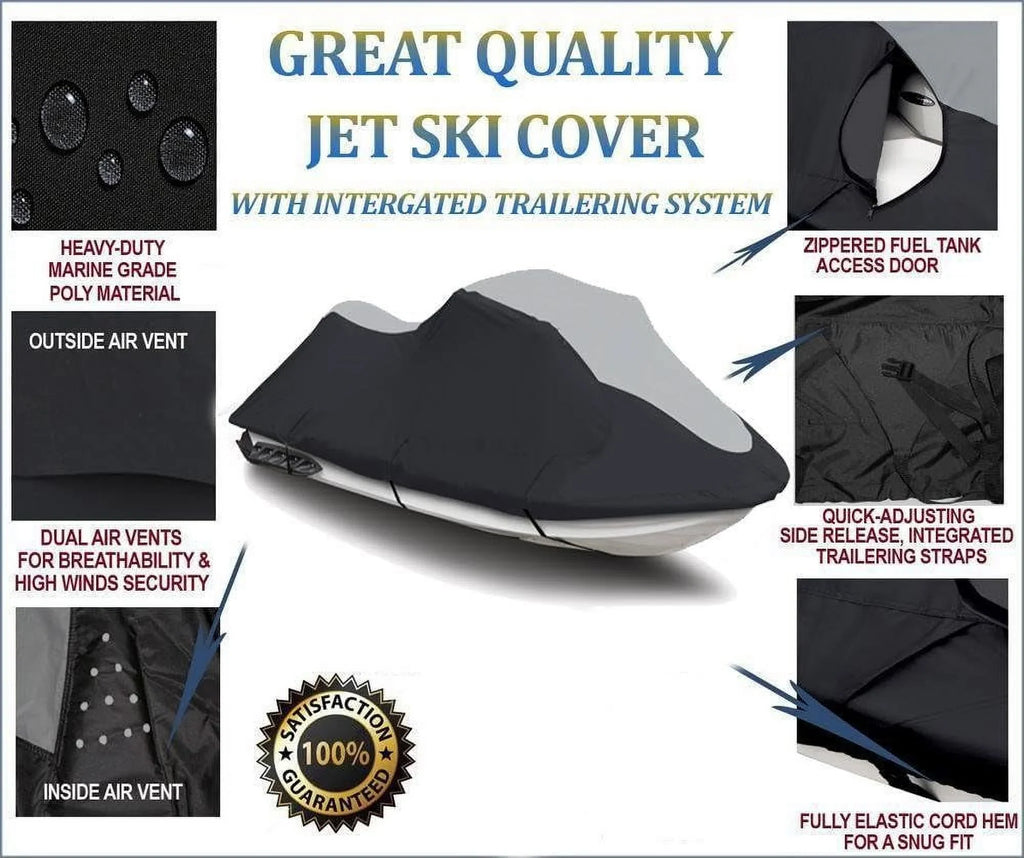 Super Heavy-Duty Jet Ski Cover Jetski Compatible For  Sea Doo Sea-Doo  215 2012-2016
