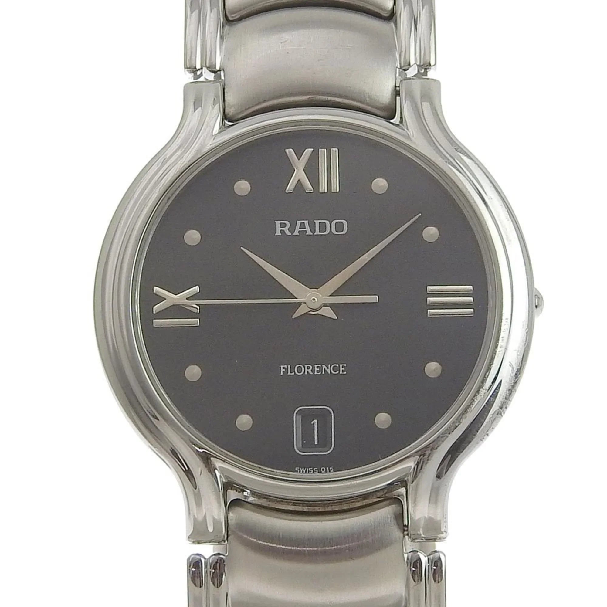Pre-Owned Rado  Florence men's quartz battery watch black dial 115 3777 4 (Good)